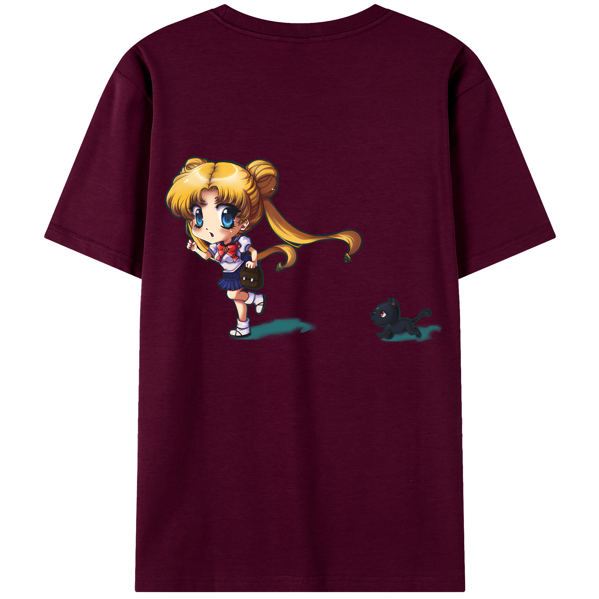 （画像用） 美少女戦士セーラームーン 愛野 美奈子 あいの みなこ Sailor Moon Aino Minako レディース半袖Tシャツ(バックプリント)